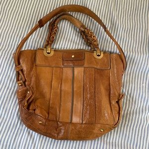 Rare CHLOE brown leather heloise bag